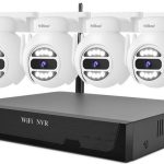 SRIHOME WIRELESS SECUSRITY SYSTEM WITH 4 CAMERAS 5MP NVS001E-4IPC047